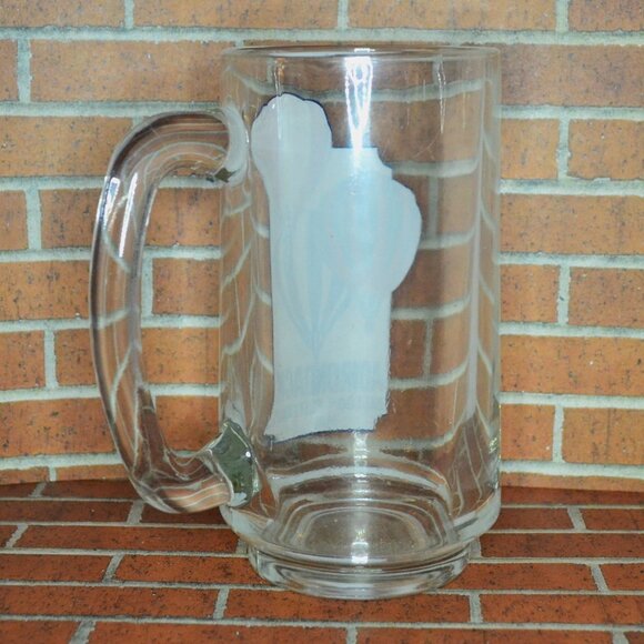 Vintage Clear Glass Mug Adirondack Balloon Festival 1986 Collectible Souvenir - Picture 3 of 4